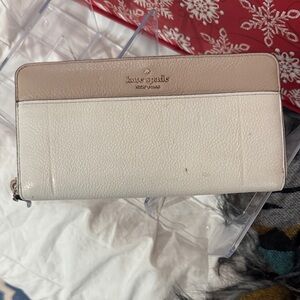 Kate Spade Cream and Tan Wallet